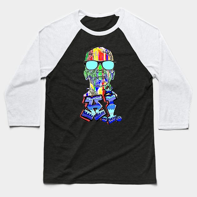 graffiti,a.I.,monster,horror,cool, Baseball T-Shirt by LowEndGraphics